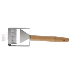 Raspador APIMAX® para raspar la cera de los bordes de los cuadros de panal y asegurar que la miel fluya libremente durante la extracción.